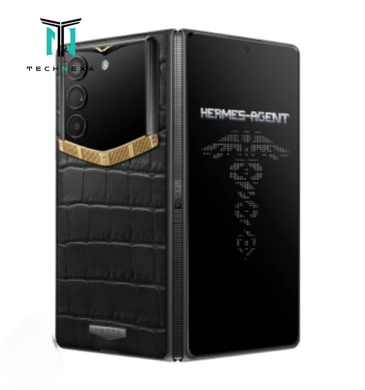 گوشی موبایل ورتو مدل AlphaFold Bespoke Alligator Skin Gold III ظرفیت 1 ترابایت و رم 16 گیگابایت