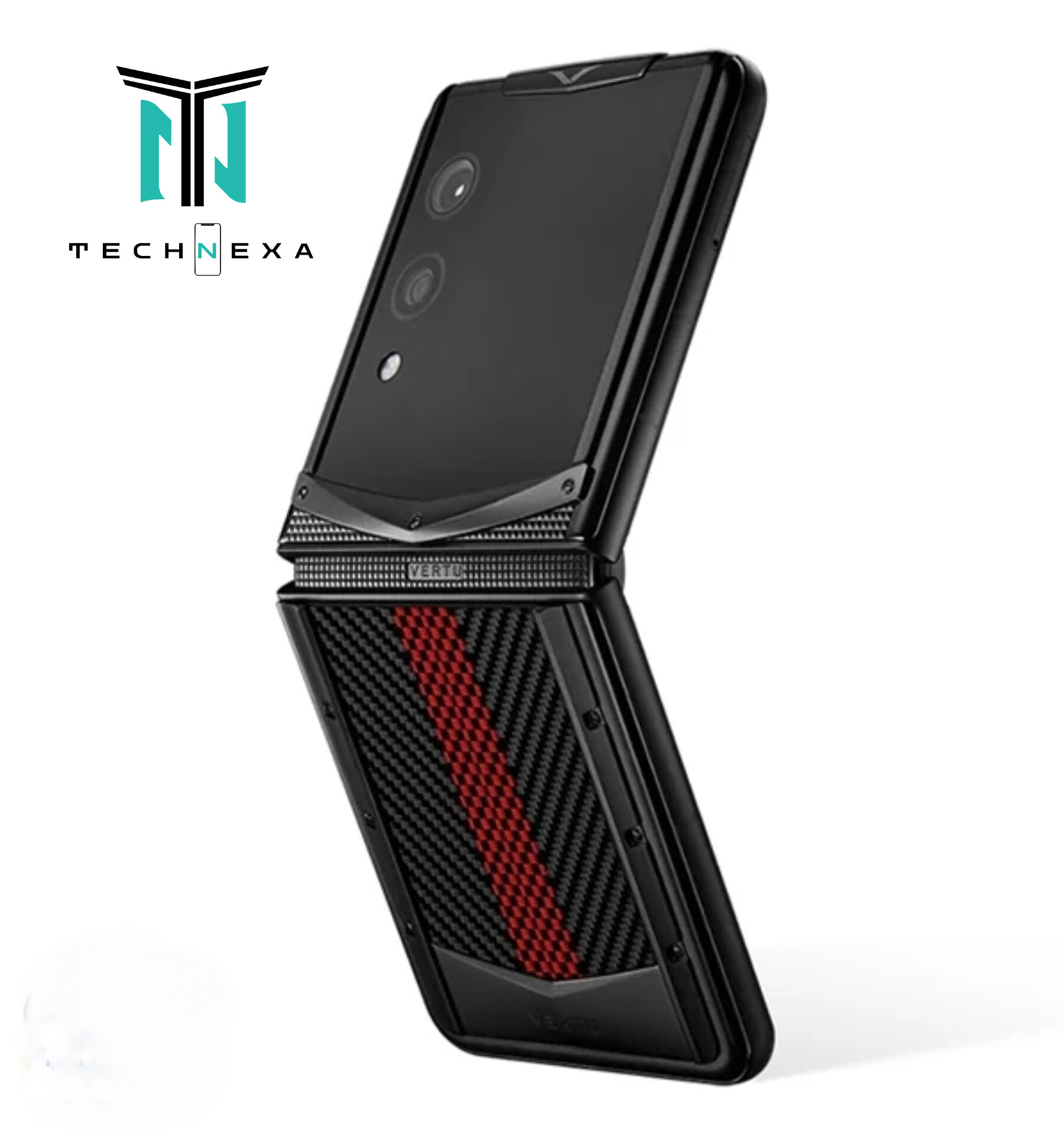 گوشی موبایل تاشو ورتو مدل Quantum Flip Carbon Texture Series ظرفیت 1 ترابایت رم 16 گیگابایت