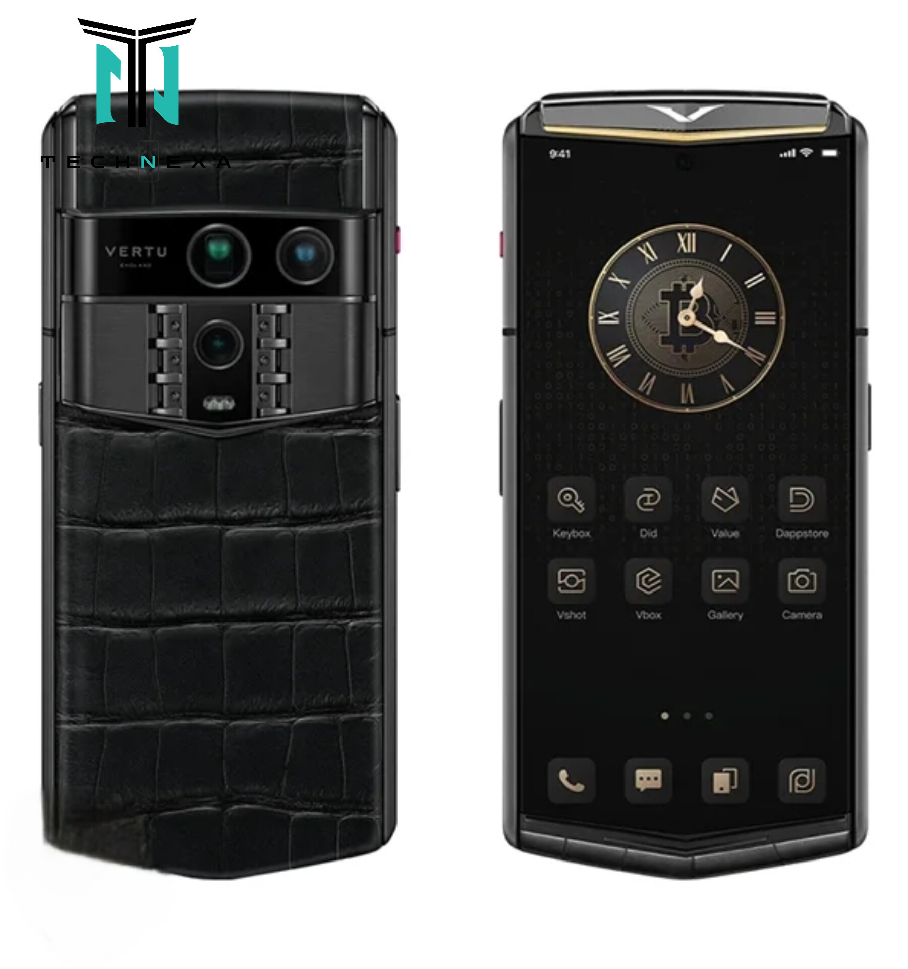 گوشی ورتو Agent Q Bespoke Alligator Skin ظرفیت 1 ترابایت رم 16 گیگابایت