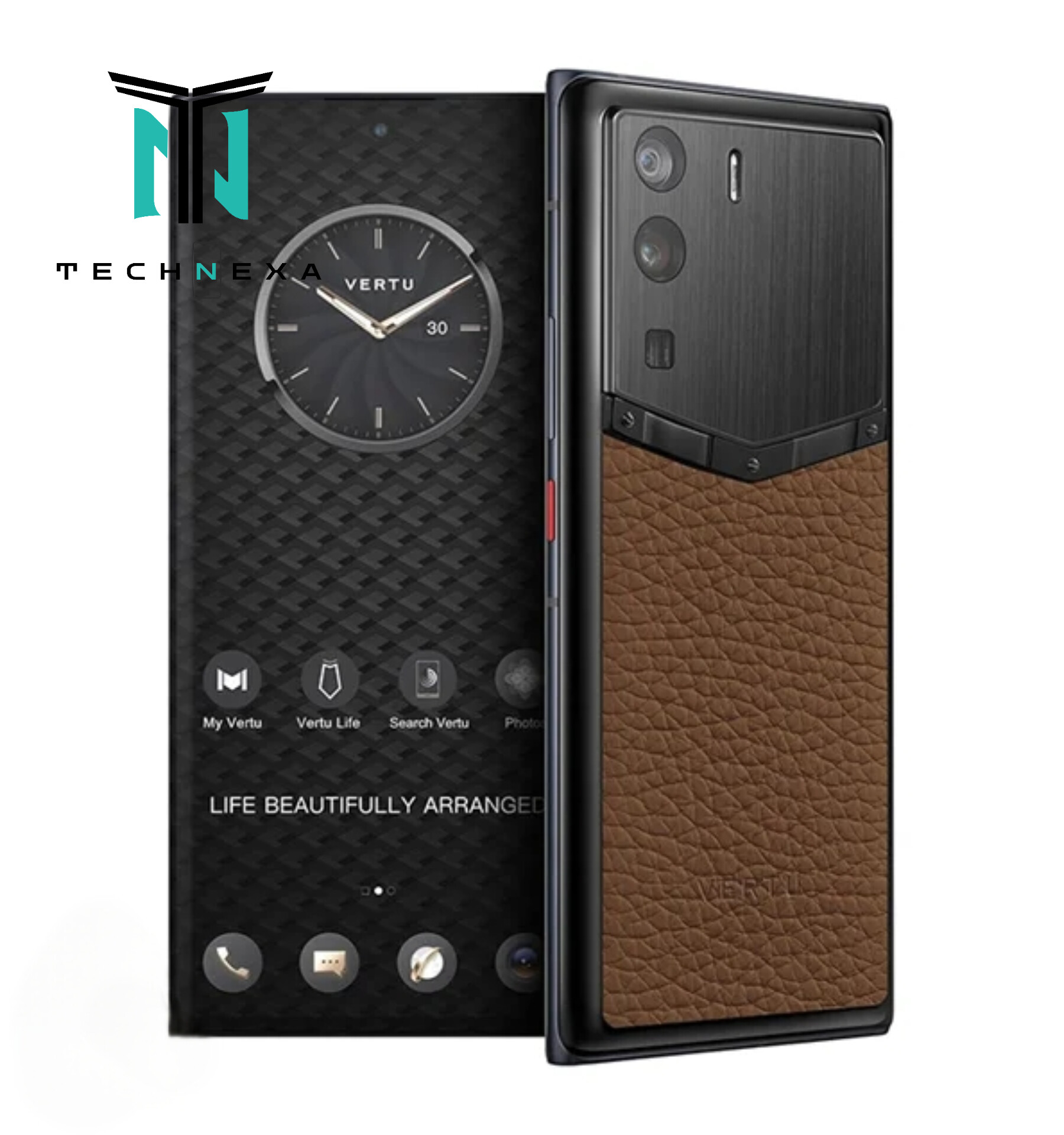گوشی موبایل ورتو مدل Metavertu Curve Screen Frameless Calfskin 5G Web3 ظرفیت 512 گیگابایت رم 12 گیگابایت