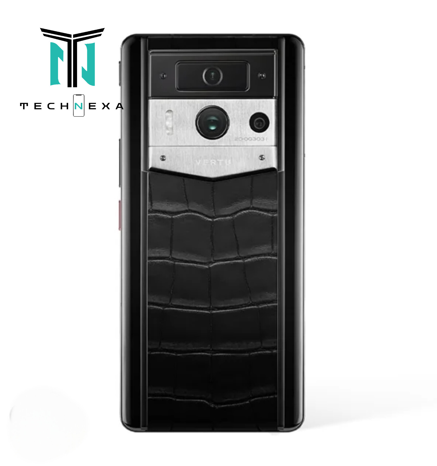 گوشی موبایل ورتو Metavertu Max Alligator Black Ceramic Frame Silver Plate ظرفیت 512 گیگابایت رم 12 گیگابایت