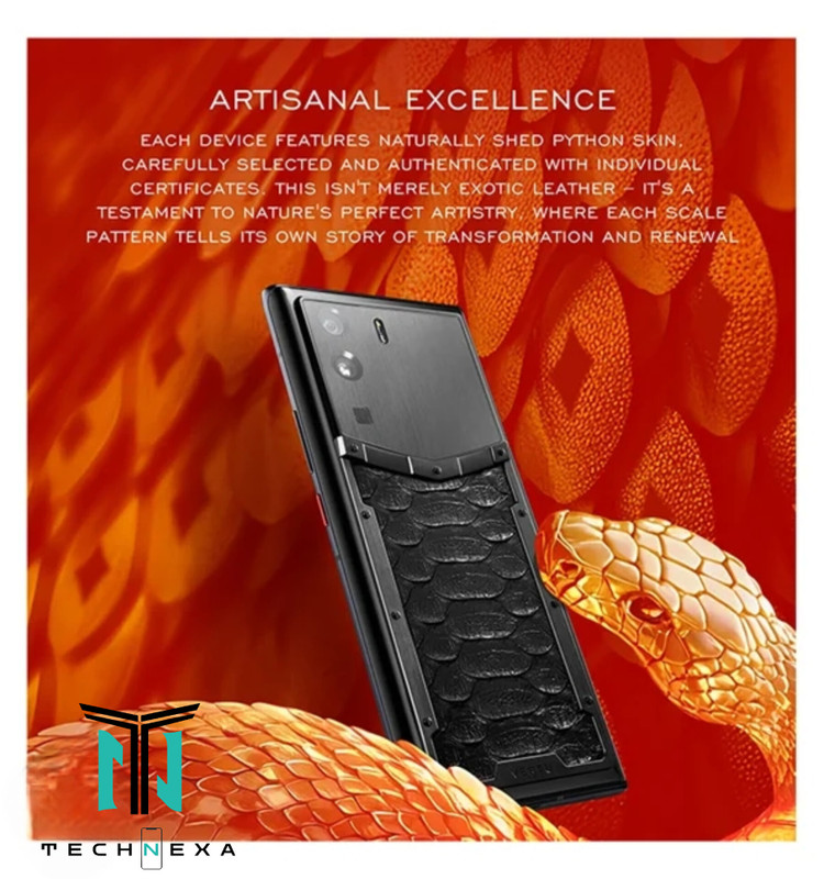 گوشی ورتو مدل Metavertu Curve Fortune Serpent Edition ظرفیت 512 گیگابایت رم 12 گیگابایت