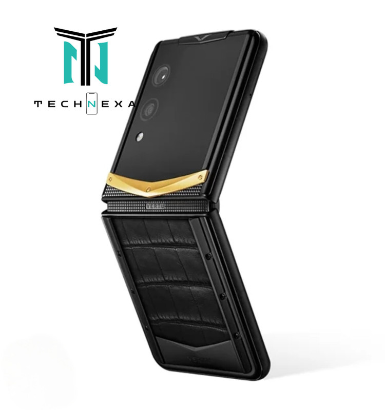 گوشی تاشو ورتو مدل Quantum Flip Alligator Gold V Iron Black ظرفیت 1 ترابایت رم 16 گیگابایت