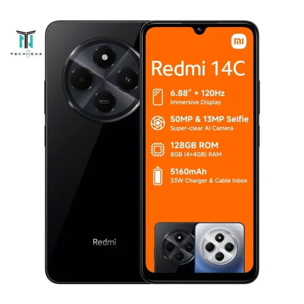 گوشی موبایل شیائومی مدل ردمی 14C 4G ظرفیت 256 گیگابایت رم 8 گیگابایت