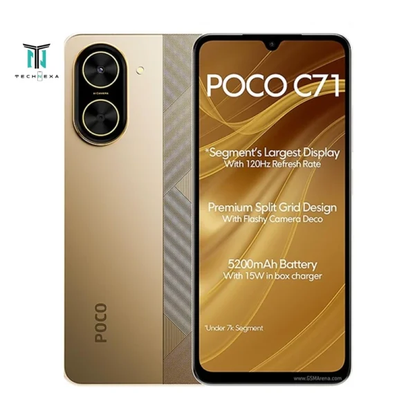گوشی موبایل شیائومی مدل Poco C71 ظرفیت 64 گیگابایت رم 3 گیگابایت